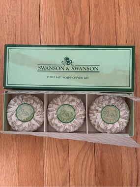 NWT Swanson & Swanson Limited, Made in England, THREE BATH SOAPS each 5.3 oz.